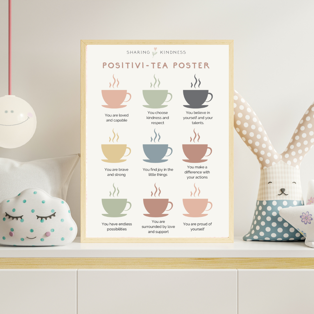 [PRINTABLE] Positivi-TEA Poster – Sharing Kindness