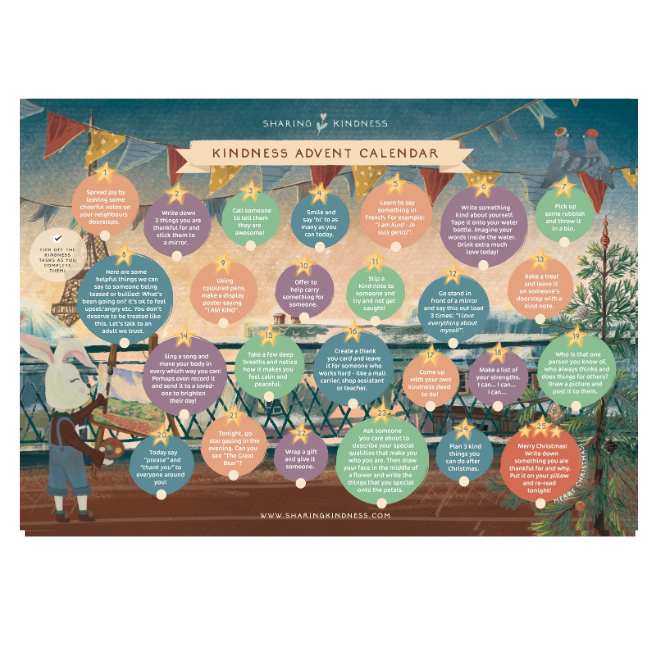 [Printable] Paris Kindness Advent Calendar